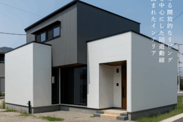 完成見学会「家事楽回遊動線必見！抜けのあるリビングがある家」